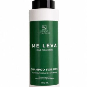 ME LEVA home collection Шампунь мужской (Shampoo for men) для склонных к жирности  волос протеиновый комплекс и ниацинамид 400ml